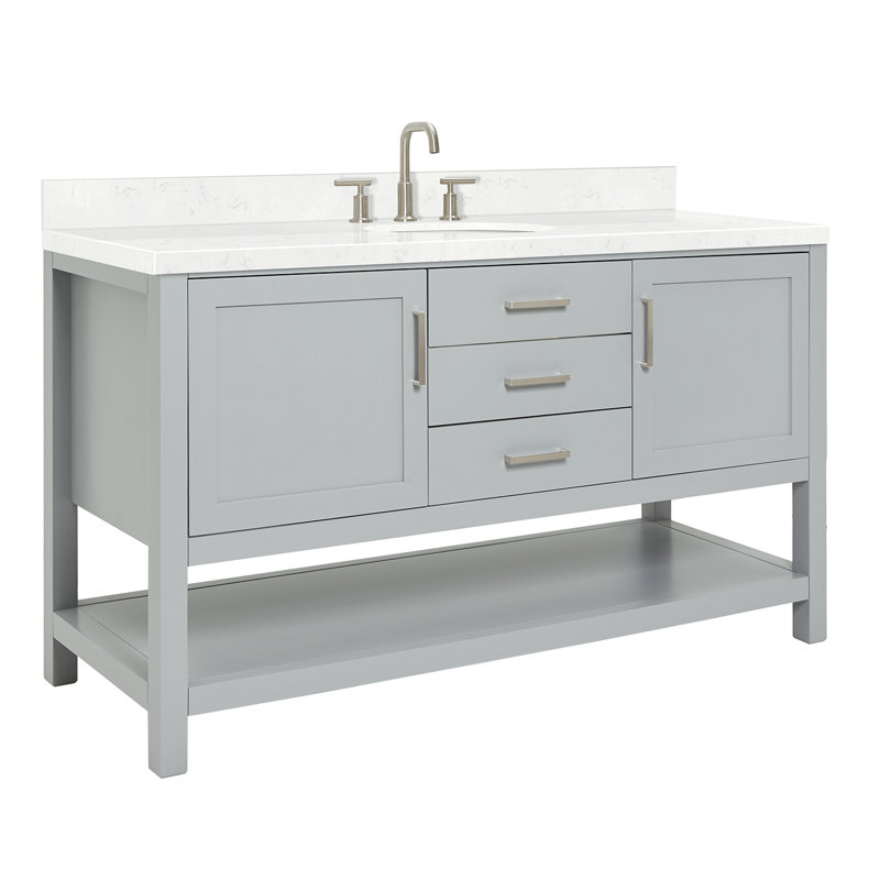 Bayhill 60.25'' W Single Vanity, Gray