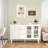 Farmhouse Buffet Cabinet with Pop-Up Doors