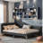 Upholstered Daybed With Headboard And Armrest-1372683363-1372683362