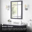 Miroir mural encadré Tahoe 28 po L x 36 po H, couleur anthracite foncé-1461023882