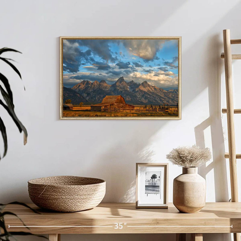 Rustic Wyoming, 19 po x 13 po, Cadre flottant en bois naturel