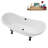 71" Streamline Clawfoot Tub,Tray,Drain and Clawfeet-101628942-102360905