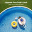 Tapis de piscine rond à chevauchement de style 54 po à hauteur de mur durable-111282423
