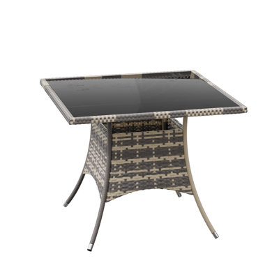 Square Wicker Outdoor Dining Table , 228.6cm cm W 90.07cm cm D