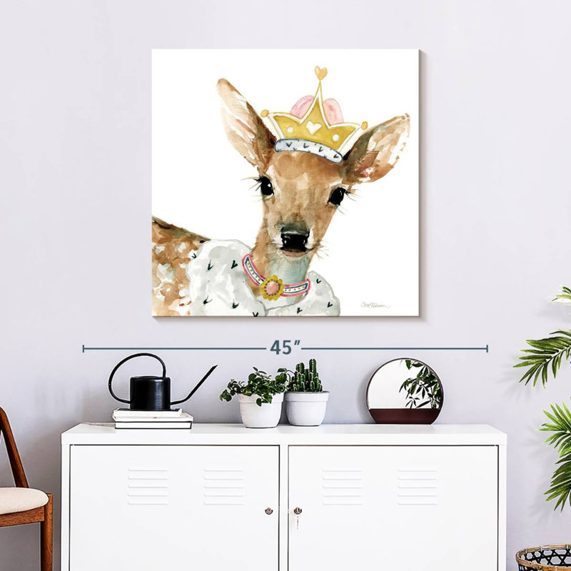 Cerf glamour, H 30 po x l 30 po