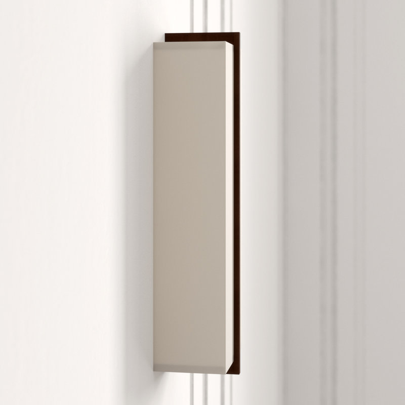 Via Flush Mount Sconce, Dark Stained Walnut