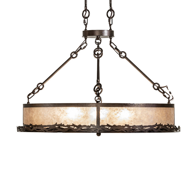 36" Long Craftsman Prime Oblong Inverted Pendant