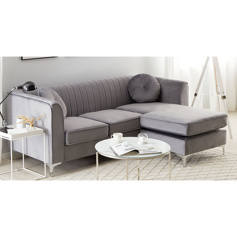Isabel 3 Seater Sofa & Chaise, Right Hand, Grey