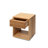  1 Style Solid Oak Wood Drawer Nightstand | Shelf Bedside Table
