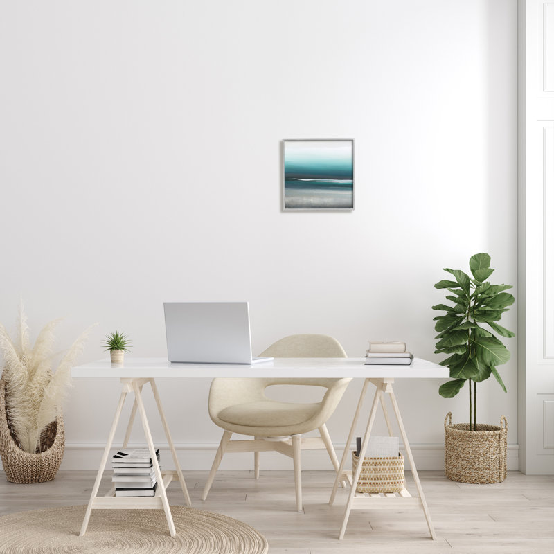 «Stormy Coast Nautical Landscape» - impression, H 12 po x l 12 po x P 1,5 po, Estampe numérique Farmhouse