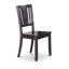 Ensemble de table de salle à manger 5 pièces pour 4 personnes comprenant une table de cuisine ronde avec Dropleaf et 4 chaises Dinette, noir-1857625714-1873893125