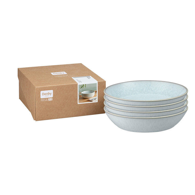 Kiln Green Set of 4 Pasta Bowls