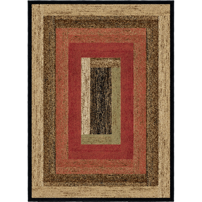 Haysi Geometric Indoor Rug, Rectangle 3'11" x 5'3"