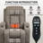 Infinite Position Single Motor Up To 350 Lbs Power Lift Recliner Chair For Elderly, Heavy Duty Motion Mechanism With 8-Point Vibration Massage And Lumbar Heating, Usb Charging Port, Cup Holders-389055601