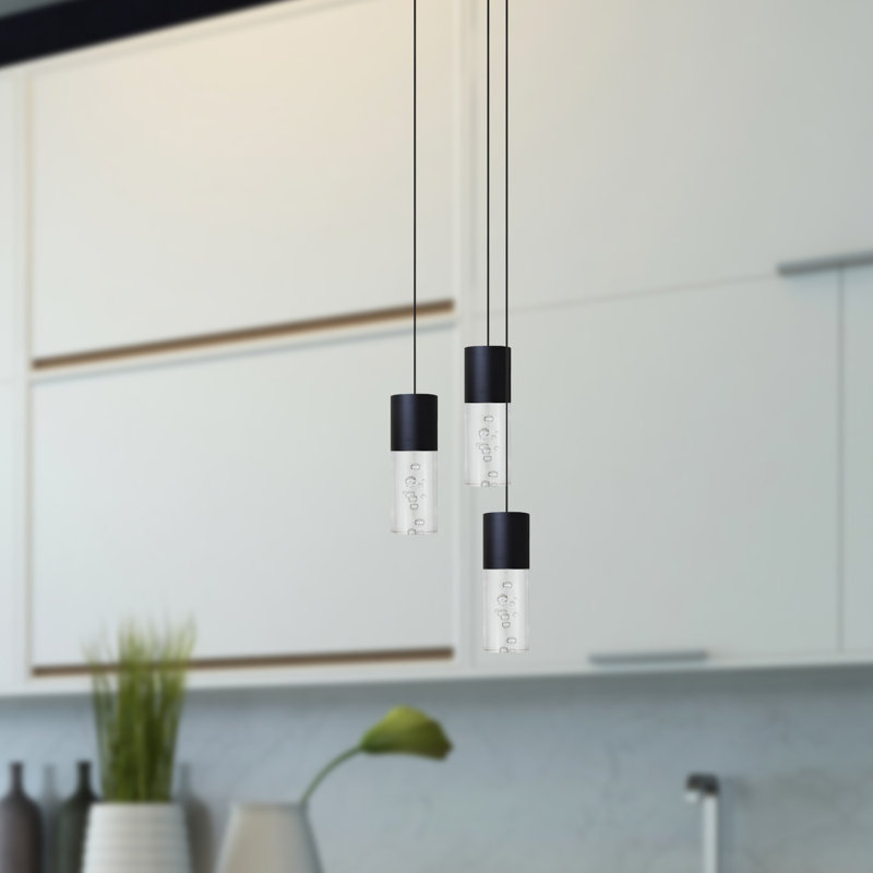 Andromedae 3 - Light Cluster Pendant, Black