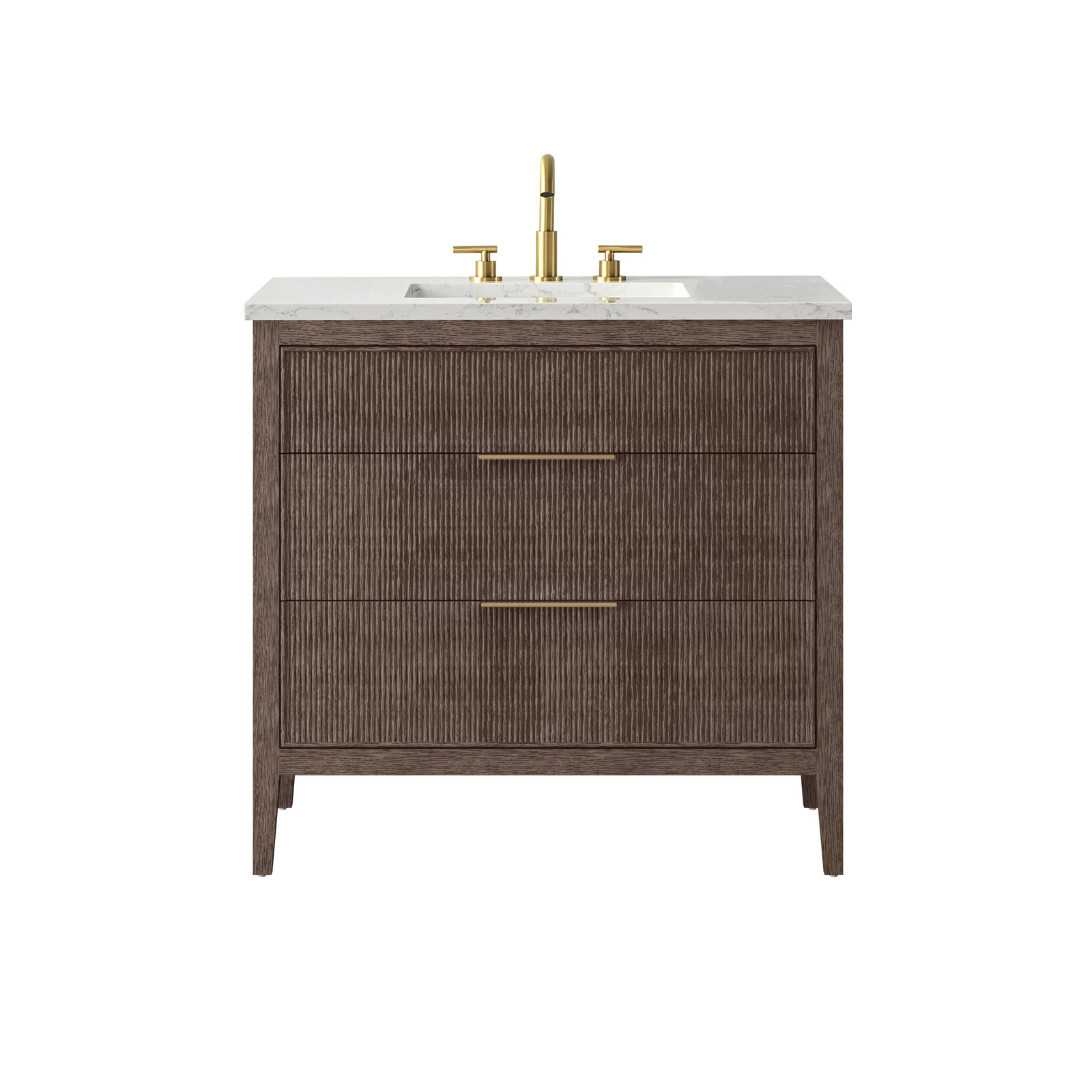 Bilroy 30'' Single Sink Bathroom Vanity , Chestnut Brown