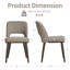 Chaise de salle à manger rembourrée Mason-783192100-783192102