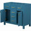 Meuble-lavabo bleu 36 po 36 po, 4 tiroirs, 2 armoires, 36 po