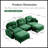 Modular Sectional U Shaped Couch With Ottoman