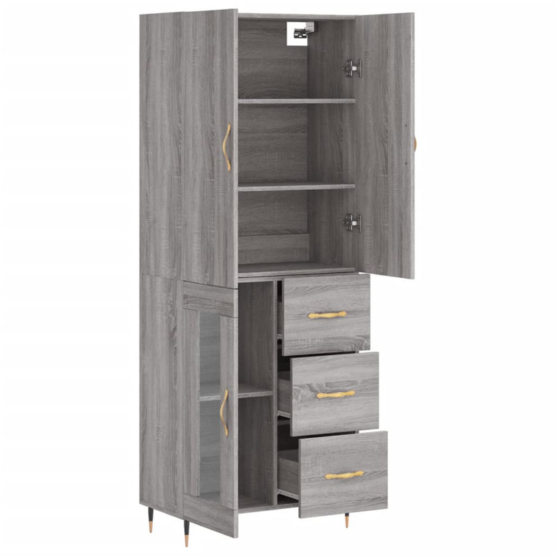 Meenah 69.5cm Sideboard, Grey Sonoma