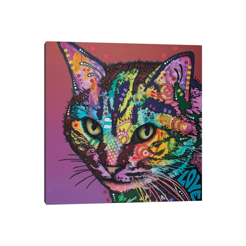 Lucy The Cat by Dean Russo - Wrapped Canvas Print, 30.48 cm H x 30.48 cm W