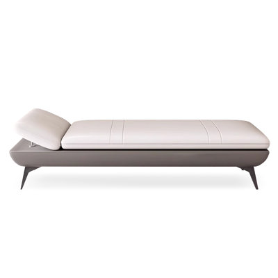 Orange Upholstered Bench