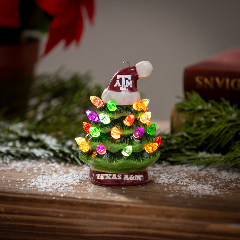 Mini arbre de Noël de table 4 po à DEL, Texas A&M