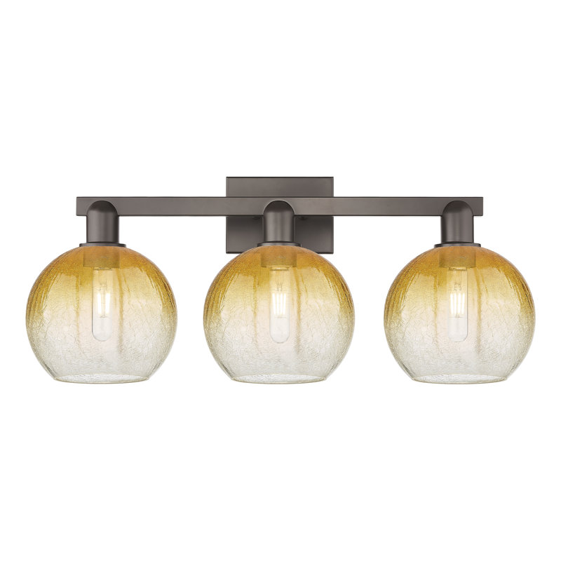 Appleton 3 - Light Vanity Light, Transparent Jaune / bronze huilé