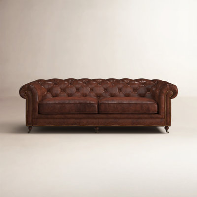 Idalia 87" Genuine Leather Sofa