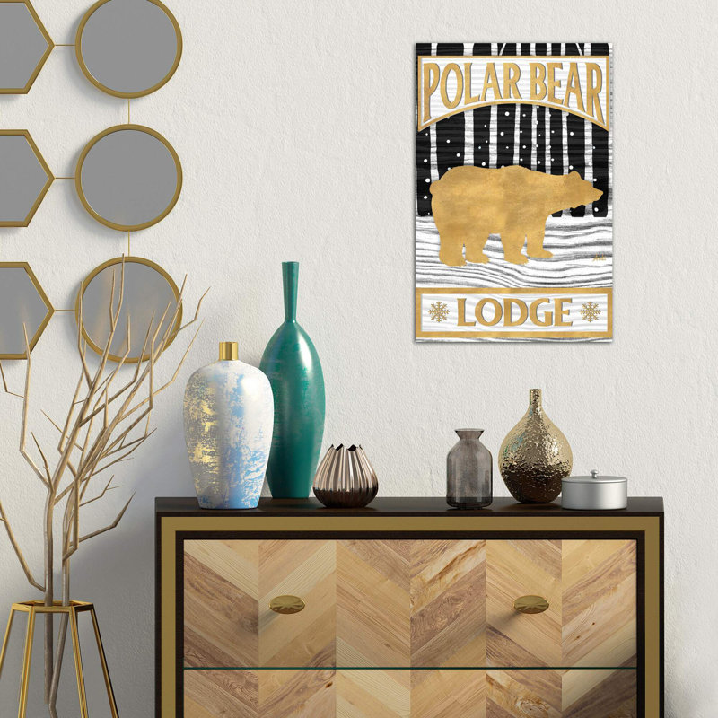 Winter Lodge Sign I by Andi Metz - Wrapped Canvas Print, 66.04 cm H x 45.72 cm W x 1.91 cm D