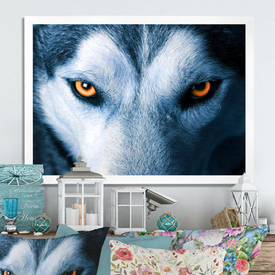 «Eyes Of Wolf», reproduction sur toile flottante