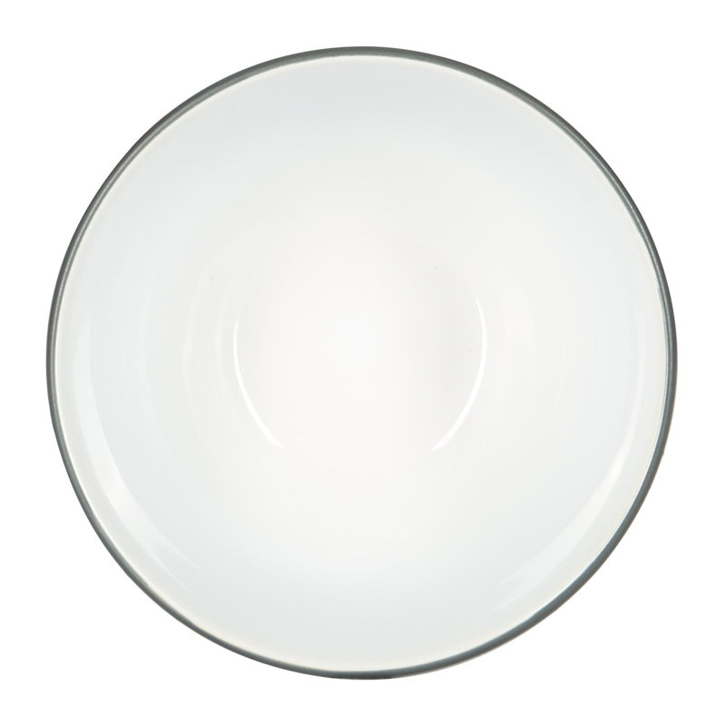Nicola Spring - Stoneware Cereal Bowls - 14cm, Black