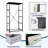 4 Drawer Dresser for Bedroom, Narrow Chest of Drawers, Wooden Top and Study Iron Frame 18"x37.5"-(WxH)