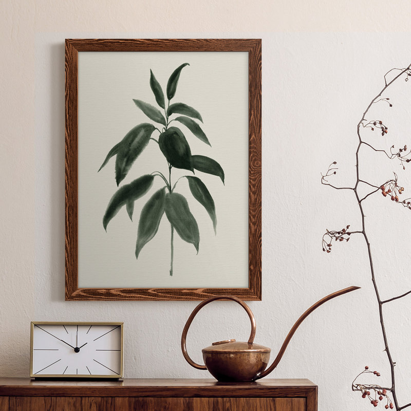 «Soft Greenery II», peinture sur toile encadrée, H 24 po x l 20 po x P 1 po, Érable