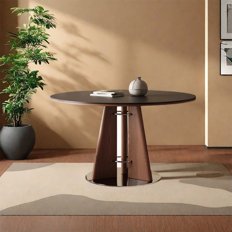 Table de salle à manger ronde Retro, H 29,52 po x L 59,05 po x l 59,05 po