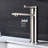 Brushed Nickel Vanity Faucet For Bathroom, Single Handle, Stainless Steel, Spot- Surface Easy Maintenance, One Simple Temperature Setting, Rounded Lines Bathroom Faucet, Handle Vanity, Finish Less
