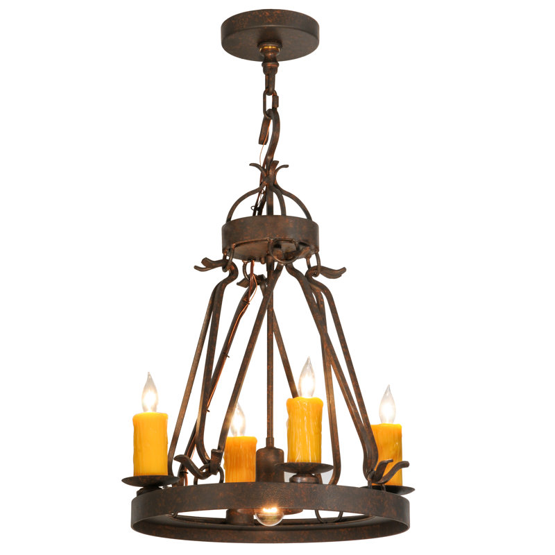 Wagon Wheel 5 - Light Chandelier