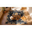Tapis ningxia bleu antique à motif de nuage chinois