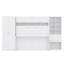 Lit escamotable double, lit escamotable en bois avec placard, tiroirs et tablettes