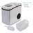 NutriChef 22 lb. Daily Production Cube Clear Ice Freestanding Ice Maker