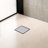FINE FIXTURES Stainless Steel 6 inch Square Shower Drain with Hair Trap and Tile Insert & Grate 2-in-1 Design-126533248