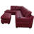Gioia Faux Leather L-Shaped Sectional-1020823868-1020823866