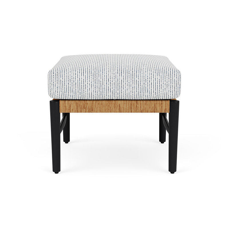 Galloway Outdoor Ottoman, Burson Indigo