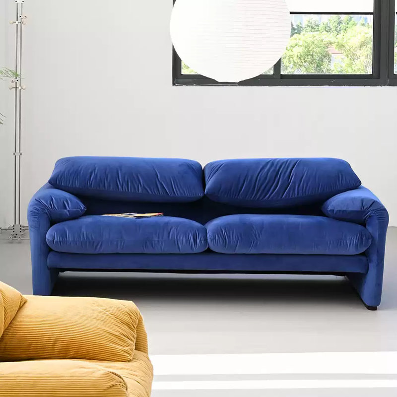French Light Luxury Simple Blue Sofa