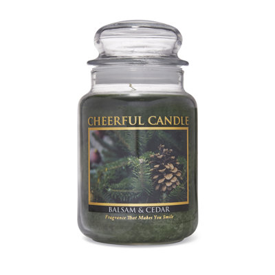 Balsam And Cedar Scented Jar Candle