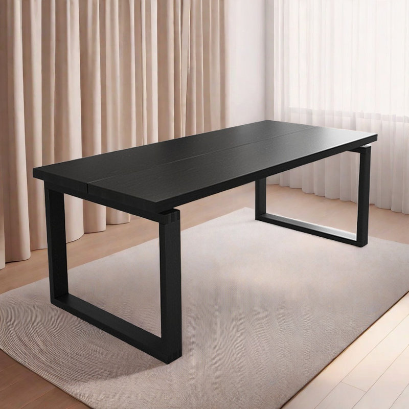 Table de salle à manger moderne et simple en bois massif, H 29,5 po x L 62,9 po x l 27,5 po 