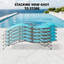 Ensemble de 3 chaises longues pour piscine-1058570021