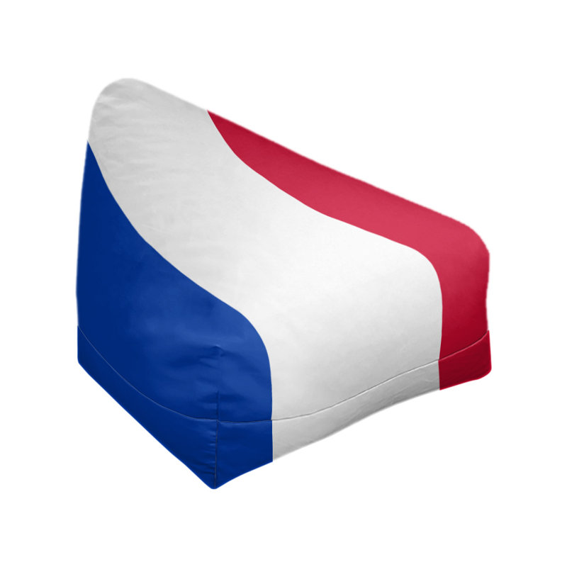 Sac de pois classique, H 42 po x l 38 po x P 31 po, Bleu Chelsea / blanc / rouge vif