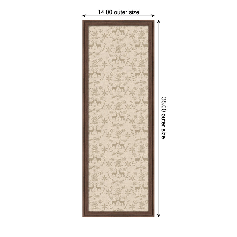 Rangement mural encadré en tissu, H 38 po x l 14 po