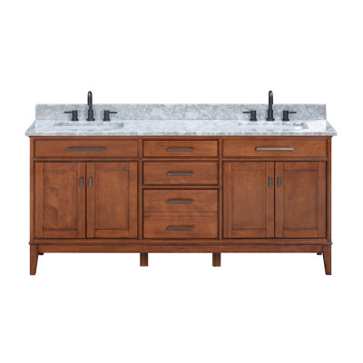 Anglet 73" Double Bathroom Vanity Set